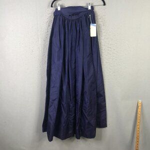 VINTAGE Albert Capraro Skirt Womens 10 Purple Maxi Belted Evening Formal 70s